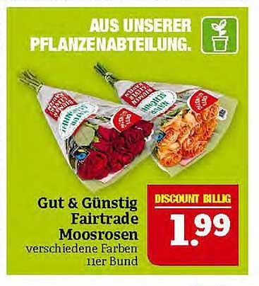 Gut & Günstig Fairtrade Moosrosen