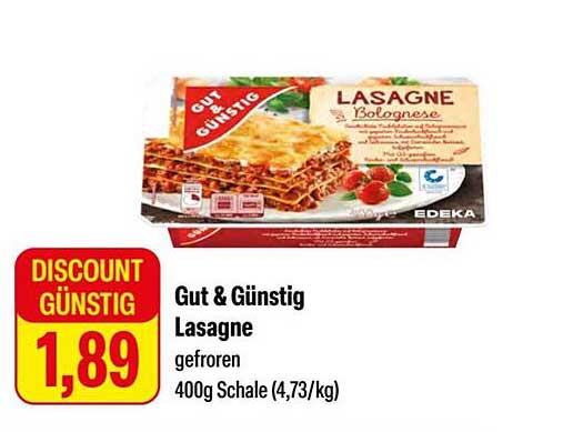 Gut & Günstig Lasagne