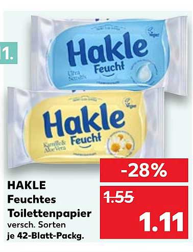 HAKLE Feuchtes Toilettenpapier