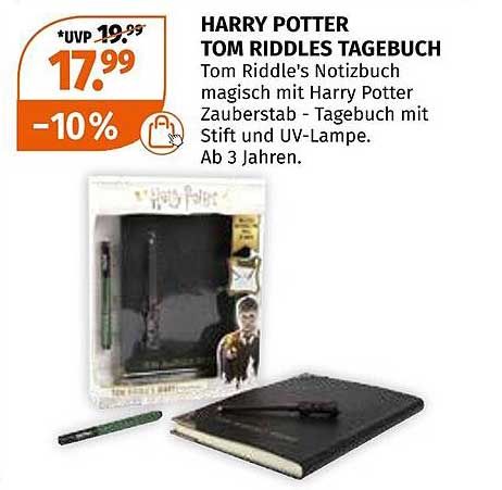 HARRY POTTER TOM RIDDLES TAGEBUCH