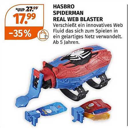 HASBRO SPIDERMAN REAL WEB BLASTER