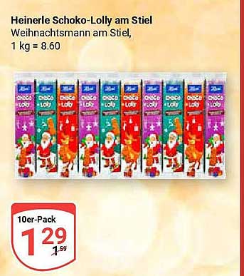 Heinerle Schoko-Lolly am Stiel