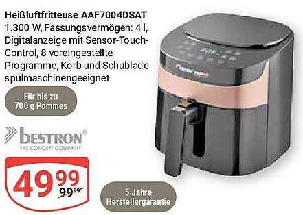 Heißluftfritteuse AAF7004DSAT