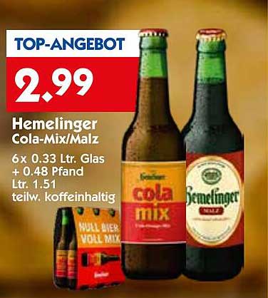 Hemelinger Cola-Mix/Malz