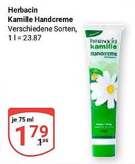 Herbacin Kamille Handcreme