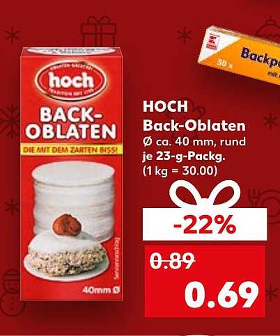 HOCH Back-Oblaten