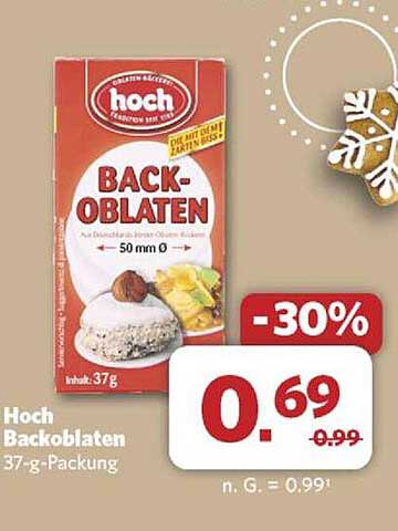 Hoch Backoblaten