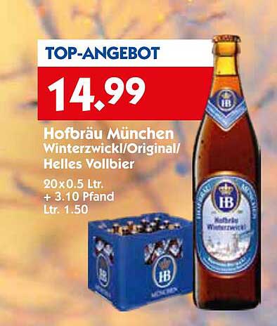 Hofbräu München Winterzwickl/Original/Helles Vollbier