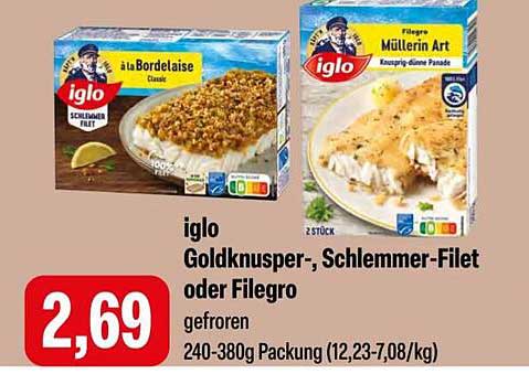 iglo Goldknusper-, Schlemmer-Filet oder Filegro