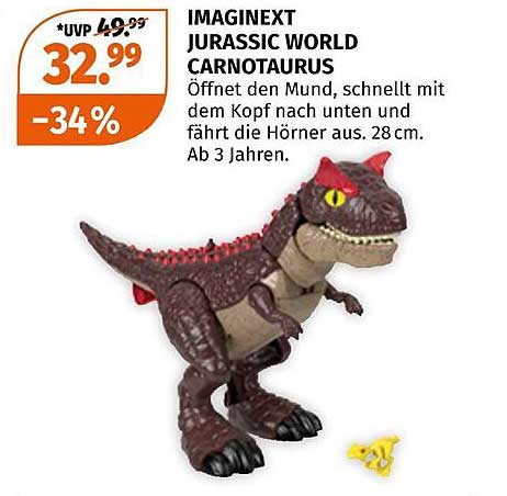 IMAGINEXT JURASSIC WORLD CARNOTAURUS