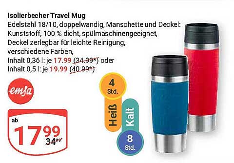 Isolierbecher Travel Mug