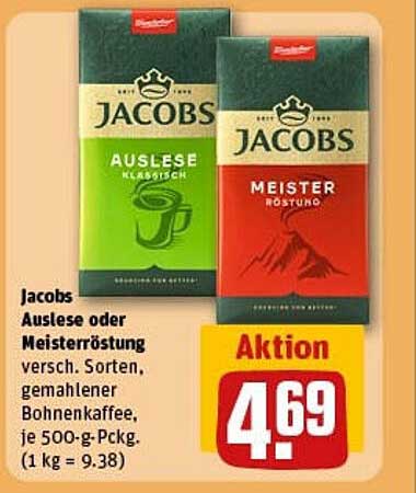 Jacobs Auslese oder Meisterröstung