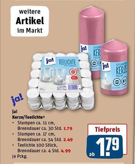 jal Kerze/Teelichte