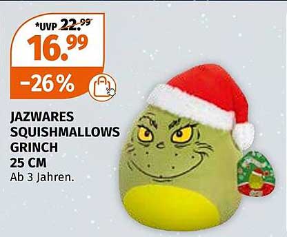 Jazwares Squishmallows Grinch