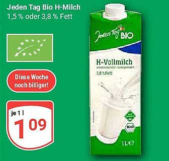 Jeden Tag Bio H-Milch