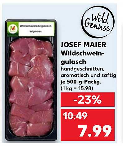 JOSEF MAIER Wildschweingulasch