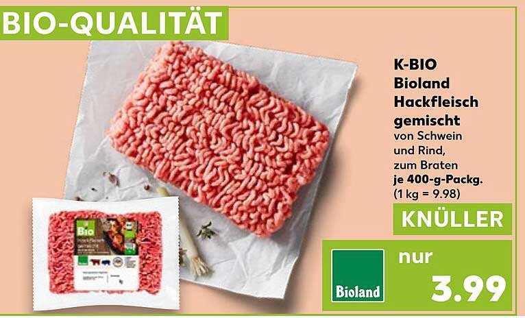 K-BIO Bioland Hackfleisch gemischt