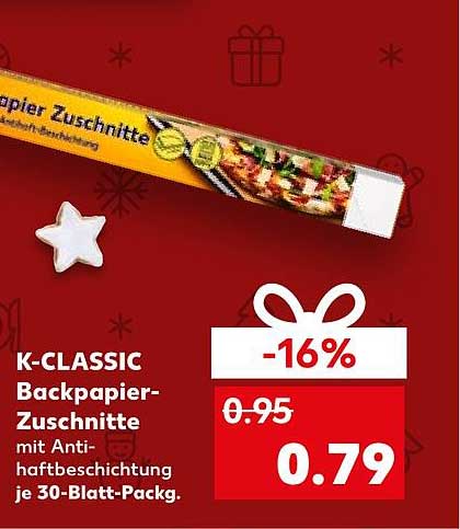 K-CLASSIC Backpapier-Zuschnitte