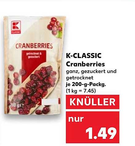 K-CLASSIC Cranberries