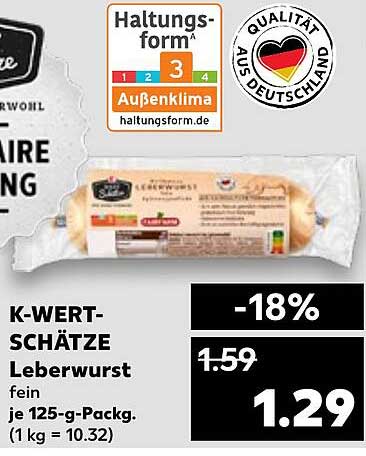 K-WERT-SCHÄTZE Leberwurst fein