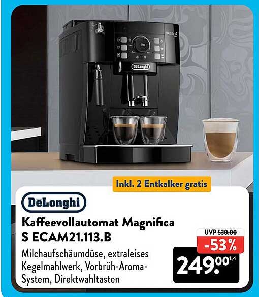 Kaffeevollautomat Magnifica S ECAM21.113.B