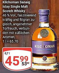 Kilchoman Sanaig Islay Single Malt Scotch Whisky