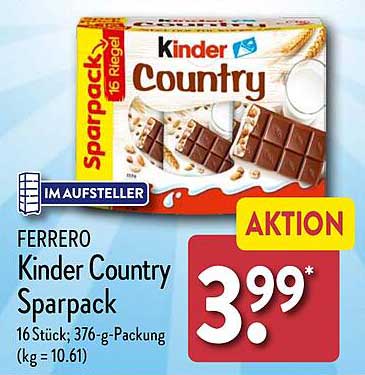 Kinder Country Sparpack