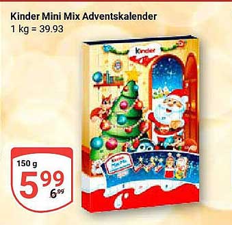 Kinder Mini Mix Adventskalender