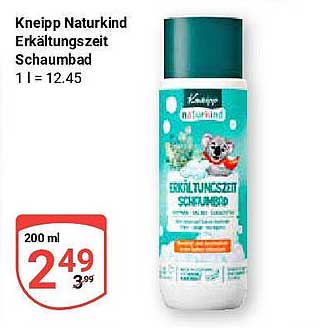 Kneipp Naturkind Erkältungszeit Schaumbad