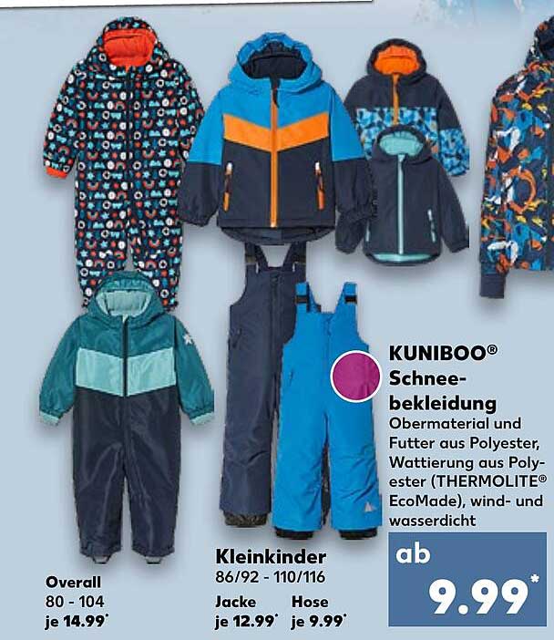 KUNIBOO® Schneebekleidung