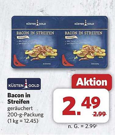 KÜSTEN GOLD Bacon in Streifen