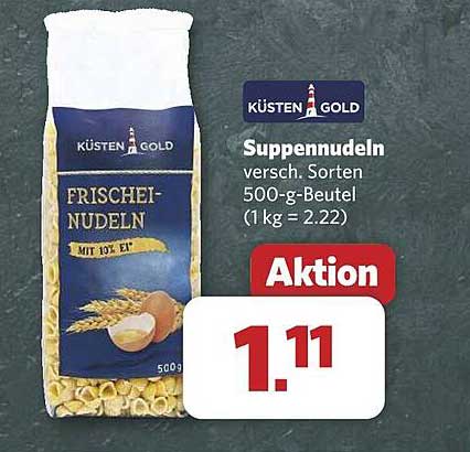 KÜSTEN GOLD Frische-Nudeln