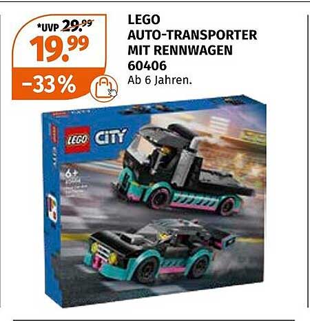 LEGO AUTO-TRANSPORTER MIT RENNWAGEN 60406