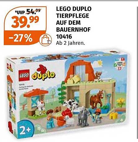 LEGO DUPLO TIERPFLEGE AUF DEM BAUERNHOF 10416