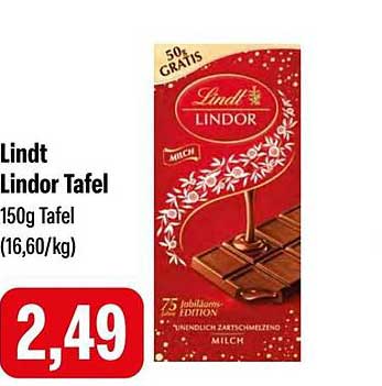 Lindt Lindor Tafel