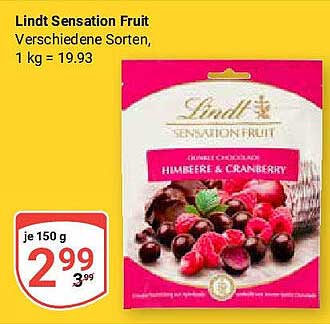 Lindt Sensation Fruit