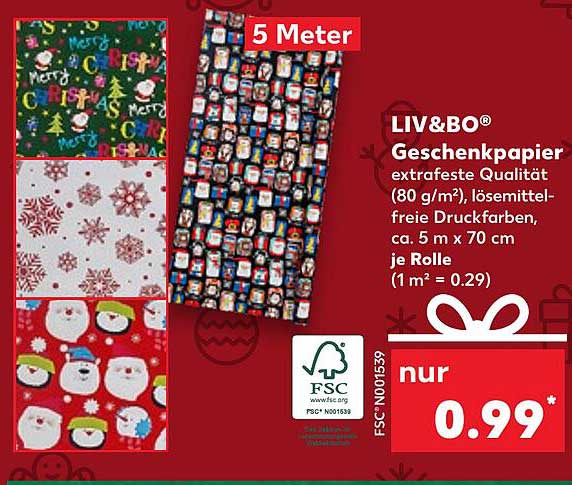 LIV&BO® Geschenkpapier