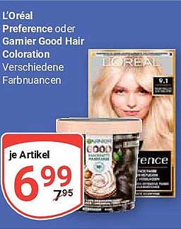 L’Oréal Preference oder Garnier Good Hair Coloration