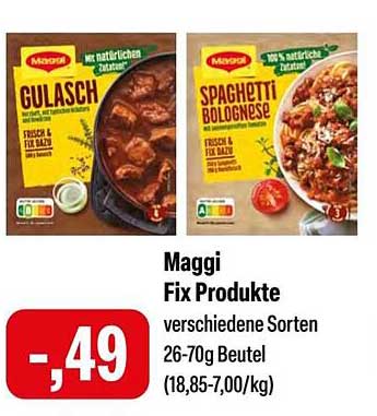 Maggi Fix Produkte