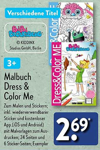 Malbuch Dress & Color Me