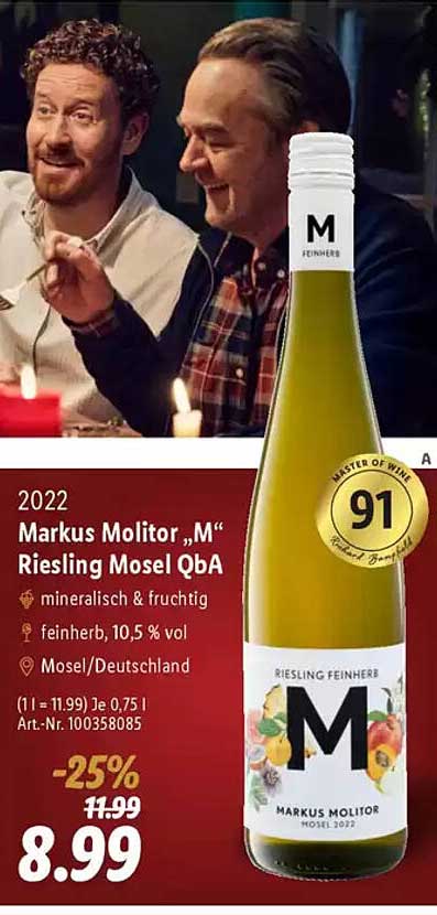 Markus Molitor „M“ Riesling Mosel QbA