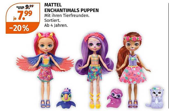 MATTEL ENCHANTIMALS PUPPEN