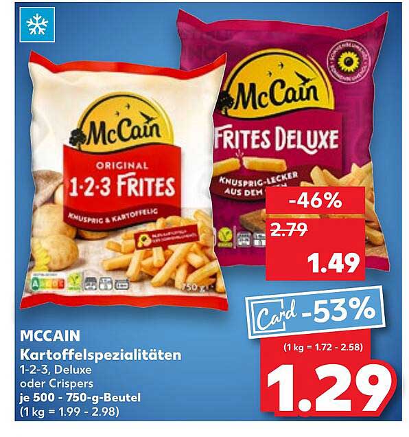 McCain 1-2-3 Frites