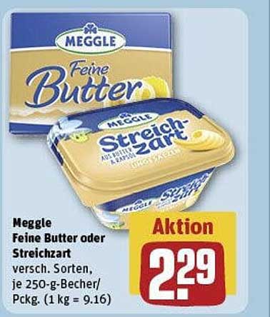 Meggle Feine Butter oder Streichzart