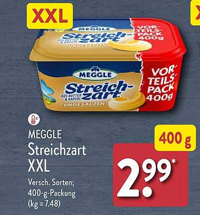 MEGGLE Streichzart XXL