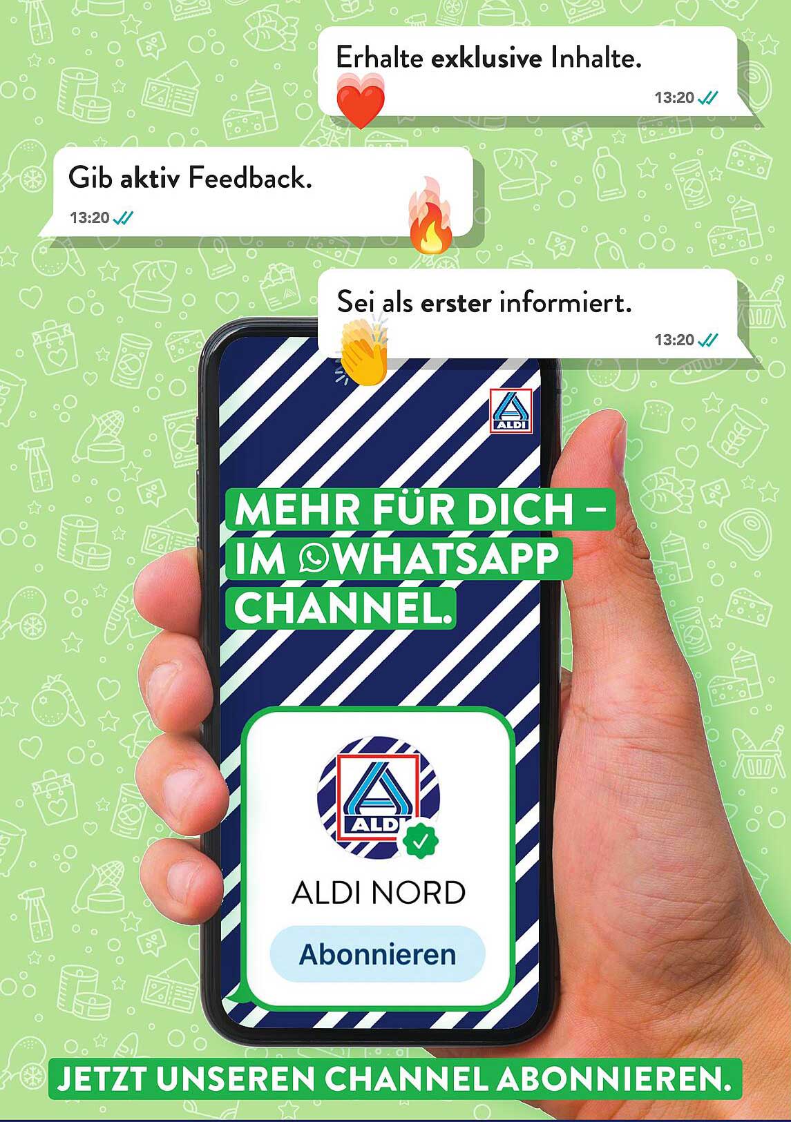 MEHR FÜR DICH – IM WHATSAPP CHANNEL.