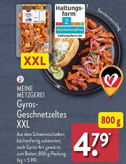 MEINE METZGERIE Gyros-Geschnetzeltes XXL