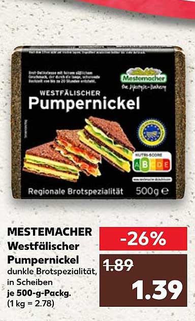 MESTEMACHER Westfälischer Pumpernickel