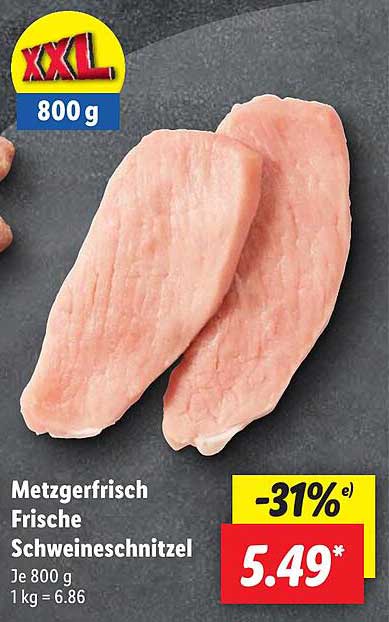 Metzgerfrisch Frische Schweineschnitzel