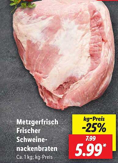 Metzgerfrisch Frischer Schweinenackenbraten